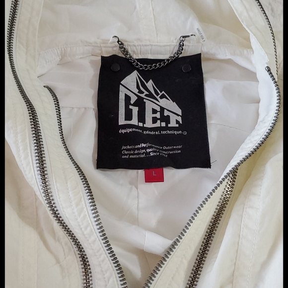 G.E.T. Performance Outerwear zip jacket Lots of pockets Lg outdoorsy utility - Picture 2 of 7